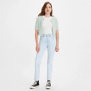 Levi’s 501 Button-Fly Original Fit Jeans in Light Indigo sz W28 L30